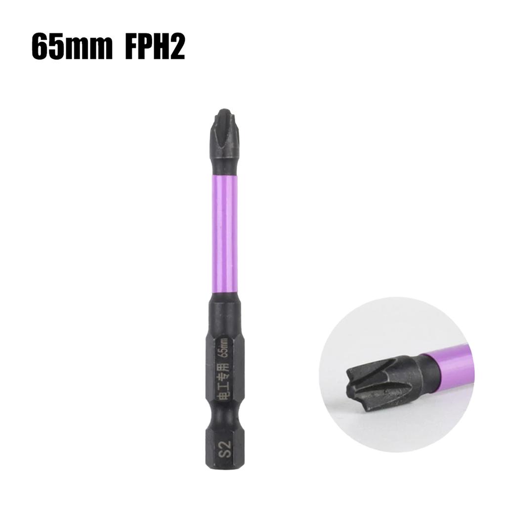 3Pieces Special Magnetism Cross Screwdriver Bit FPH1 FPH2 FPH3 Nutdrivers 65mm For Socket Switch Electrician Power Tool