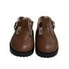 Leather Toy Shoes Bottomed Glossy Casual Shoes Mini Mini Shoes  1/6 Point Doll