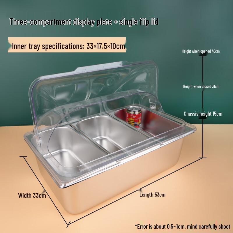 Stainless Steel Multifunctional Spice Jar Organizer & Display Tray