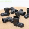 1 Pair 1:12 Dollhouse Miniature Santa Claus Shoes Black Christmas Boots Rain Boots Kids Pretend Play Toy Doll House Accessories