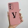 Phone Case For OPPO A54s Case oppo A16 A16S CPH2269 CPH2271 Cute Letters Square Liquid Silicone Soft Shockproof Back Cover Funda