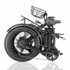 Keteles KF9 Folding Electric Bike, 1000W Motor, 48V 35Ah Battery, 20*4.0'' Fat Tires, Hydraulic brake, Yolin Color Display, 7 Speed