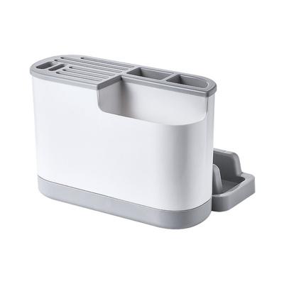 Large Capacity Multi Kitchen Cutlery Holder Space Saving Chopstick Bucket Integrated Drainer Organizer Waterproof Stable