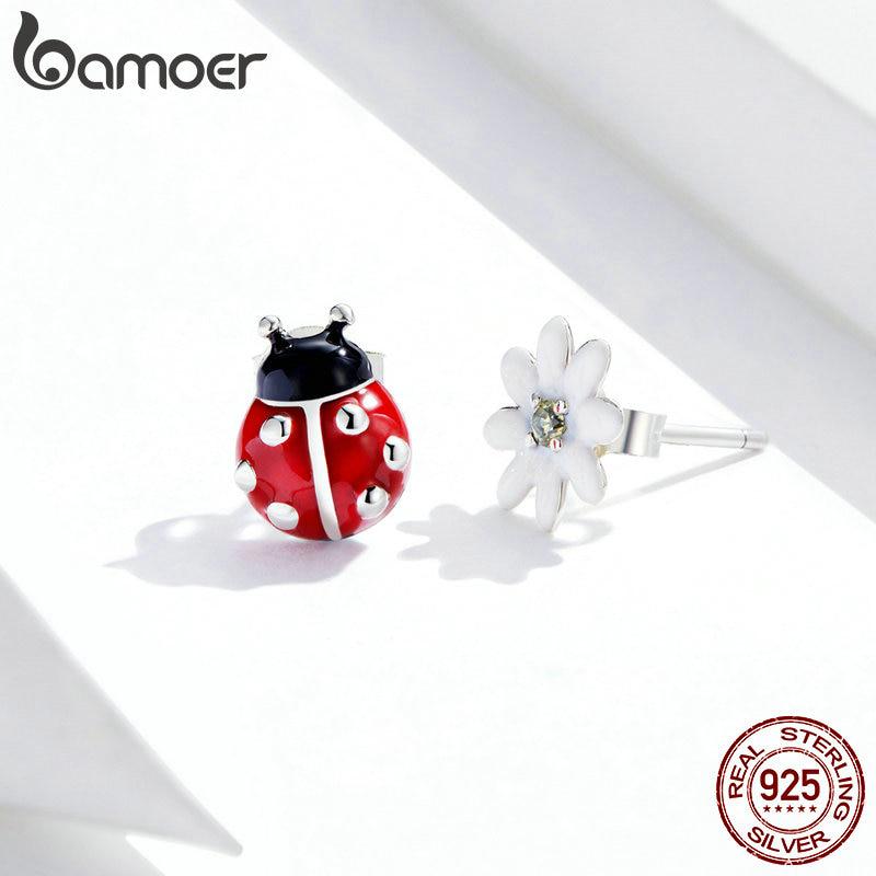 

BAMOER стерлингового серебра 925 пробы ювелирные изделия садовые эльфы длинные серьги-гвоздики для женщин ювелирные изделия 925 silver