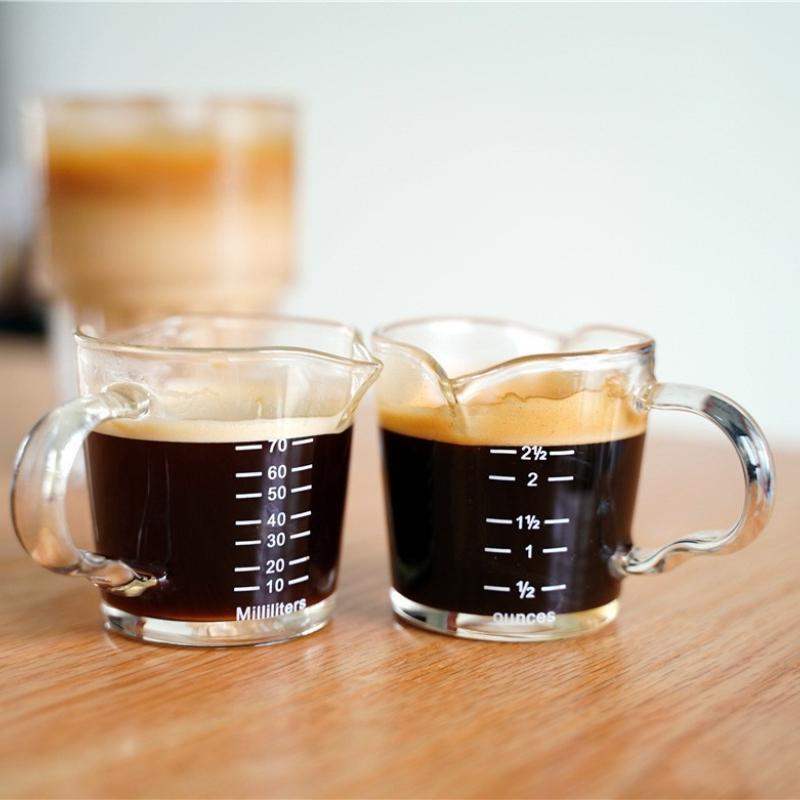 Pahar de măsurare ESPRESSO 70ml, rezistent la căldură, bucătărie Espresso Jig, cană de două uncii