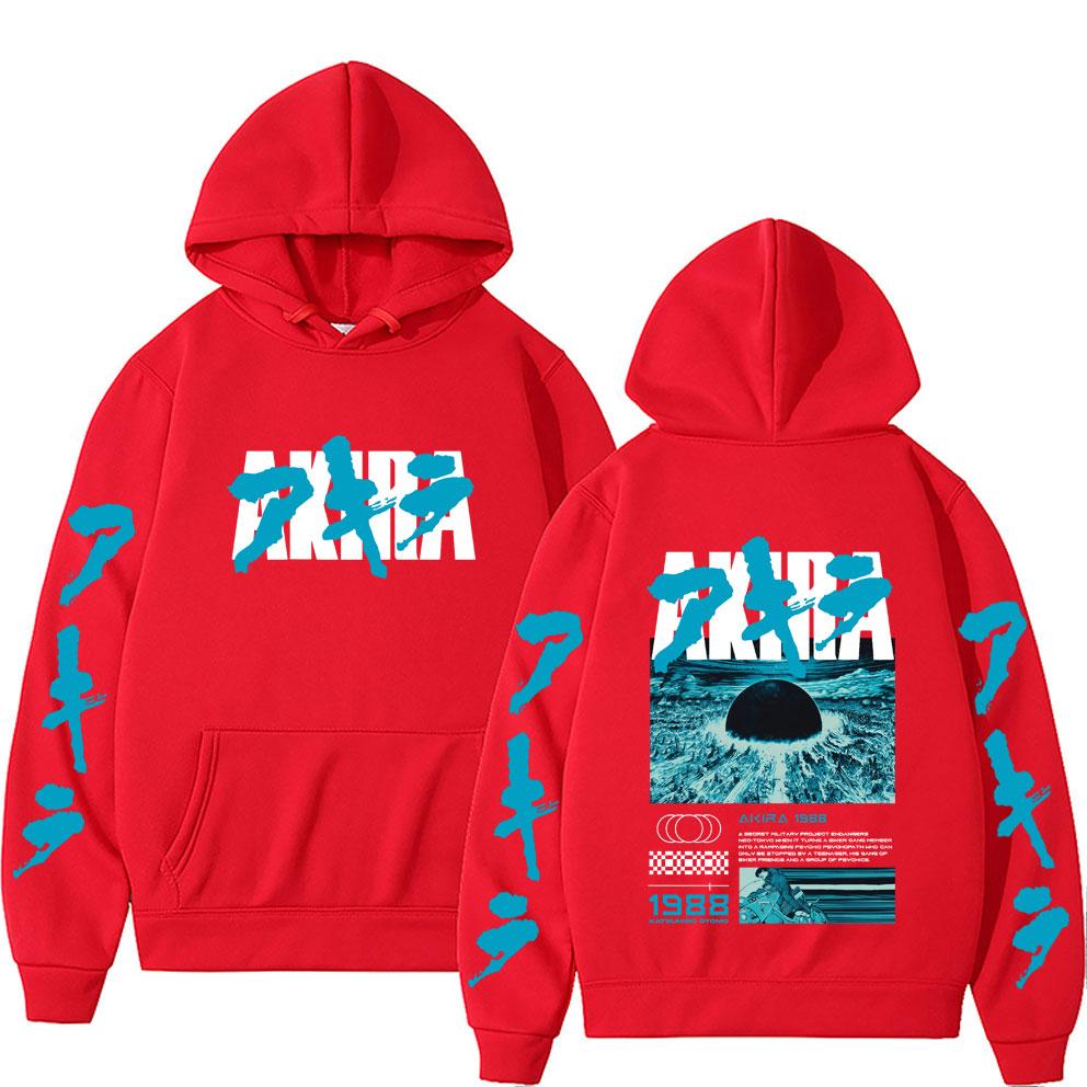 Japanese Science Fiction Cartoon Movie Anime Akira Shotaro Kaneda Hoodie Men Women Manga Oversized Hoodies Male Casual Tracksuit