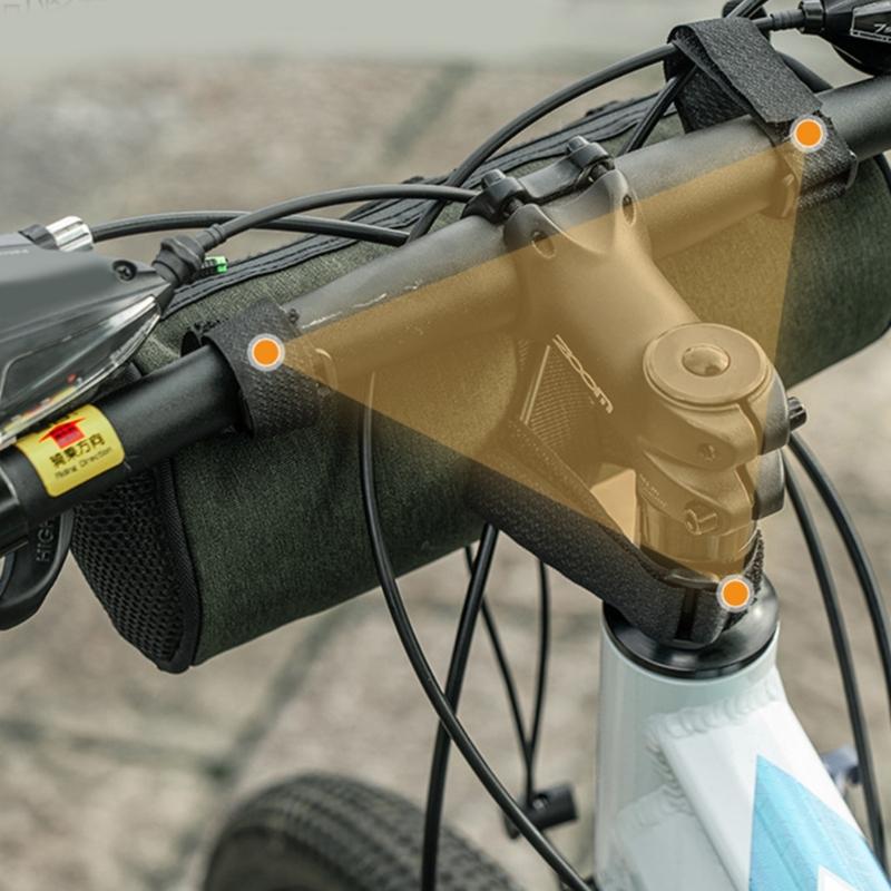 Large Capacity Bicycles Handlebars Pouches Militaries Light weight Bike Bag for Easy Installation
