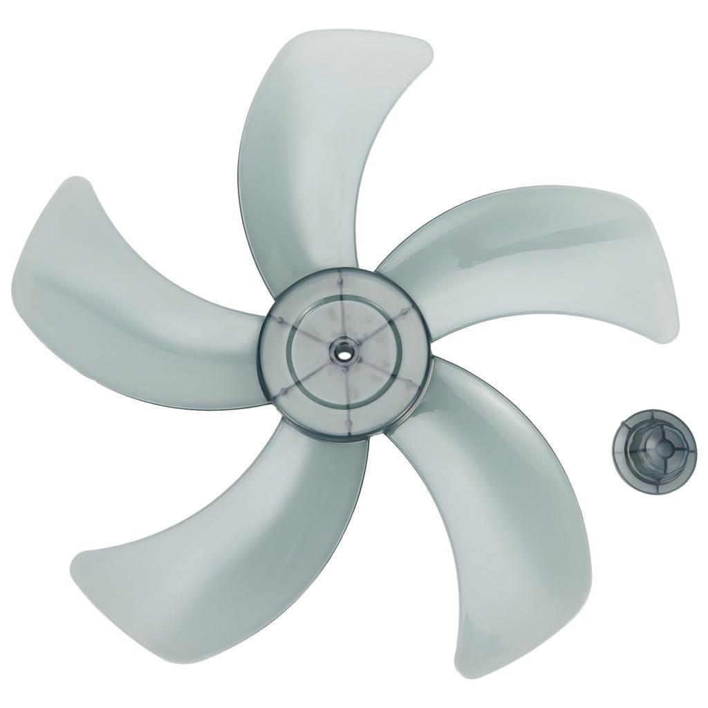 Accessories Fan Blade Plastic Household Wind Blade With Nut Cover 16 Inch 5 Leaves Electric For Pedestal Durable