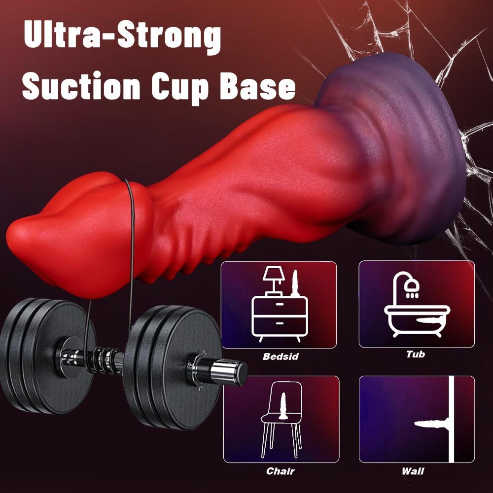Remote Control Vibrating Anal Plug - Large Alien Heating Massager for Men Women, Thick Backdoor Stimulator Adult Toy