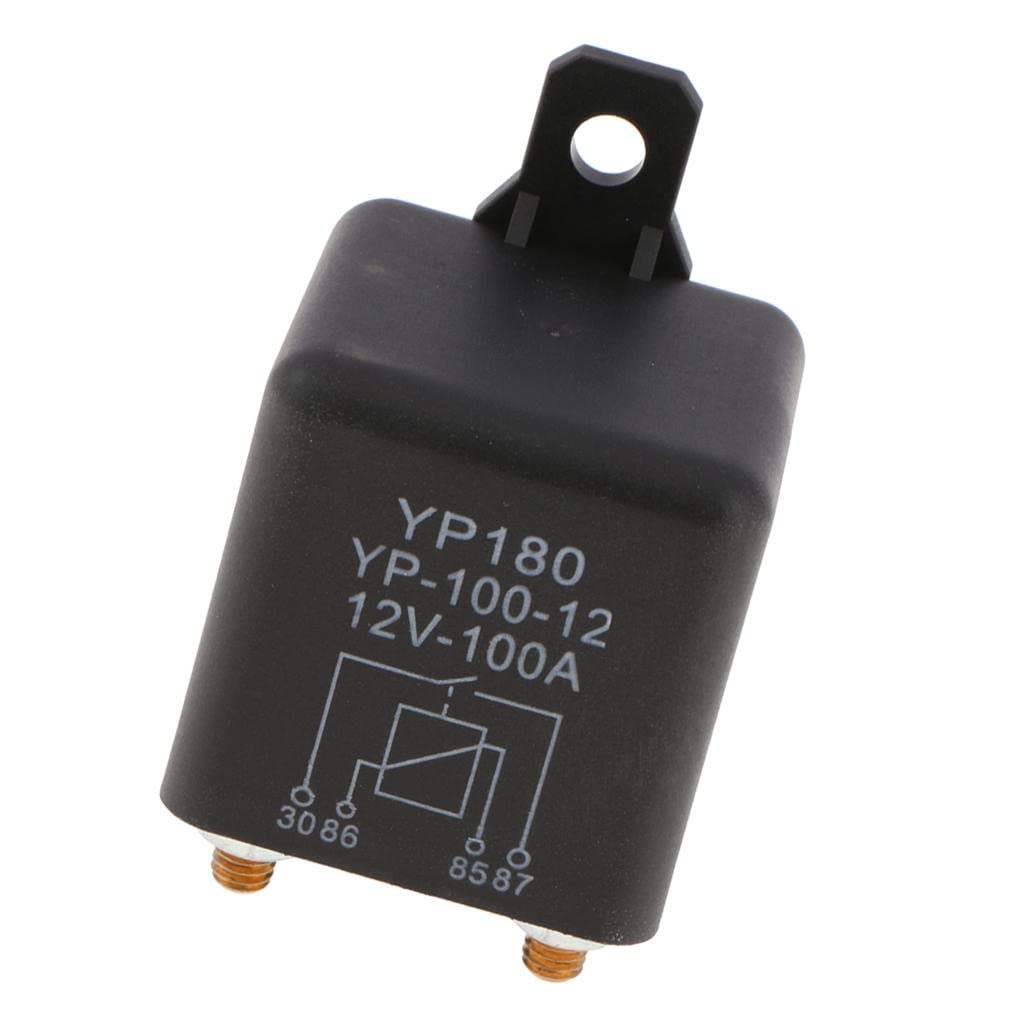Almencla Automotive Relay 4 Pin Starter Relay Waterproof for Car One Size