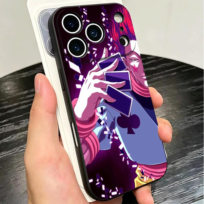 Hunter X-Hunters Hisoka Soft Phone Case for iPhone 16 16E 17 Air 15 Pro Max 14 Plus 13 Mini 11 12 7 Black Cover Back Shell
