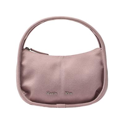 Zip Around Suede Mini Bag Lilac
