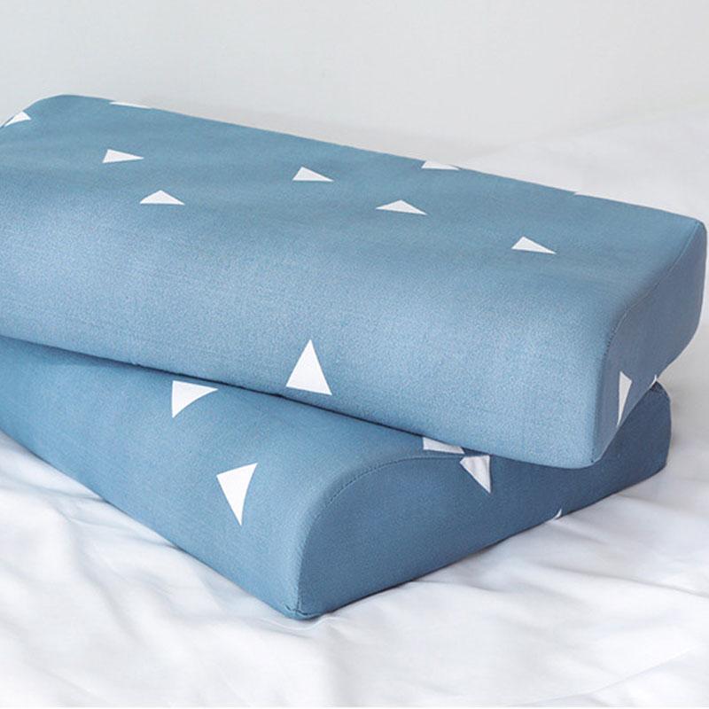 Latex Pillow Cases Contour Memory Foam Pillowcases Neck Cushion Floral Printed Cover Home Living Room Decor 40x60cm/30x50cm