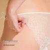 Maniform Lace Tie Transparent Mesh Low-Rise Briefs