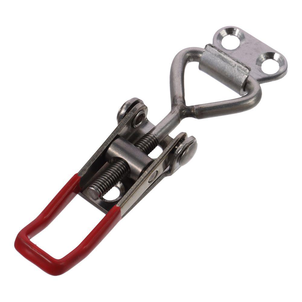 Silver Stainless Steel Latch PVC Plastic Quick Release Lock Buckle Quick Bolt Clamp Worker
