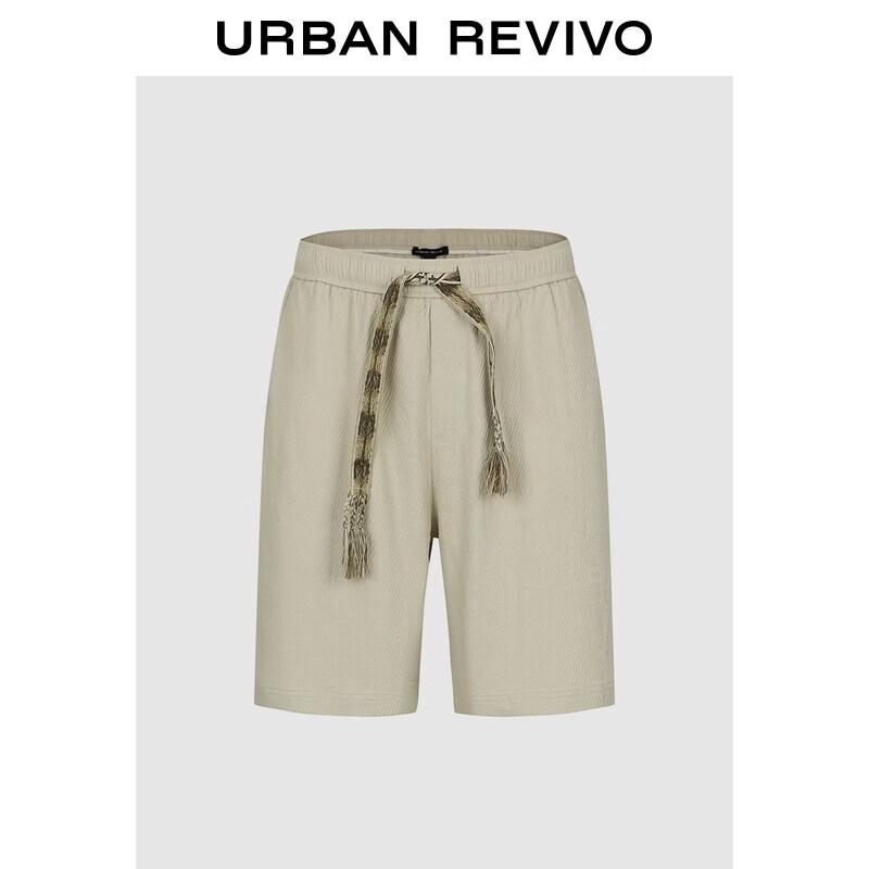 UR Men s Casual Woven Tassel Drawstring Shorts 30
