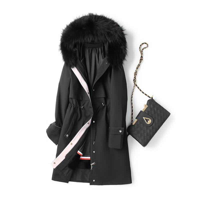 Kaiser Women's Winter Rabbit Fur Lined Parka