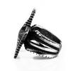 Adjustable Open Ring Men Women Punk Rock Star Sign Geometry Statement Finger Plated Vintage Style