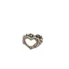 Elegant Korean Style 925 Sterling Silver Open Adjustable Heart Shaped Ring For Women