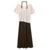Women's Summer Spaghetti Strap Two-Piece Dress Set