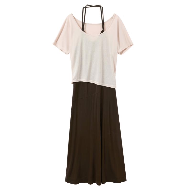 Women's Summer Spaghetti Strap Two-Piece Dress Set
