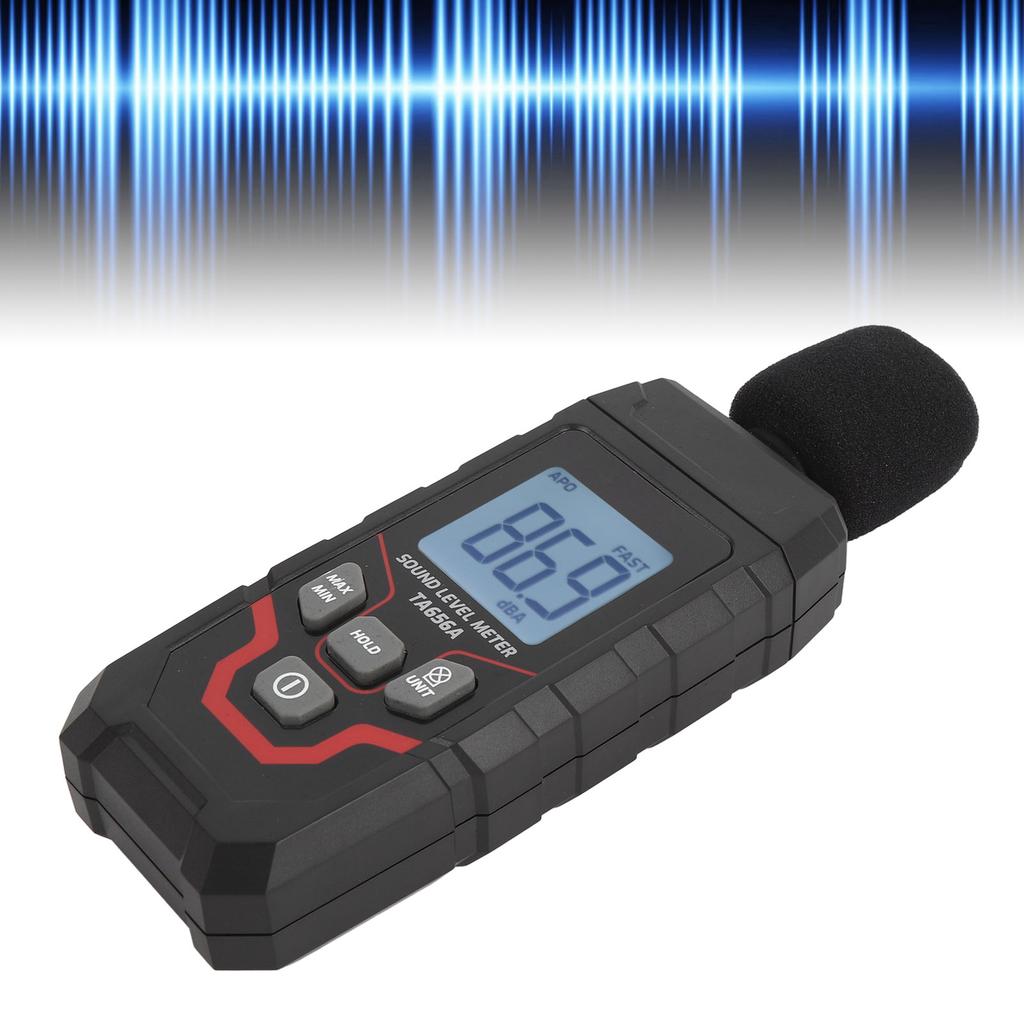 DB-Meter Schallpegelmesser Digitales Dezibelmeter 30,0 bis 130 dBA Bereich ±1,5 dB Genauigkeit Großer Bildschirm Tragbarer Schallpegelmesser