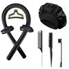 3/5/8pcs No-Heat Curling Iron Set with Satin Sleep Cap Hair Clips Comb Hair Tie Women's Heatless Overnight Styling Tools