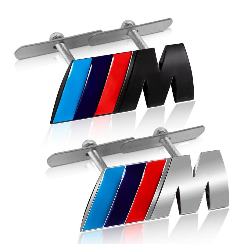 1 stk Metall M LOGO Merke Bil Grill Bil Skjerm Karosseri Bagasjerom Dekorasjonsklistremerke For BMW E90 E60 F10 F30 E46 G20 X1 X3 X4 X5 X6 E70 F20 E39 E92 E63