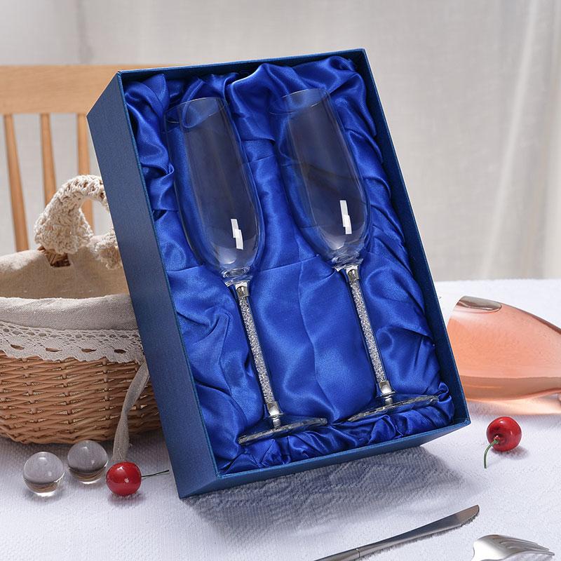 Creative Wedding Wine Glass cup unique Champagne Flutes Crystalline Party Gift Toasting Glass Goblet Crystal Anniversary