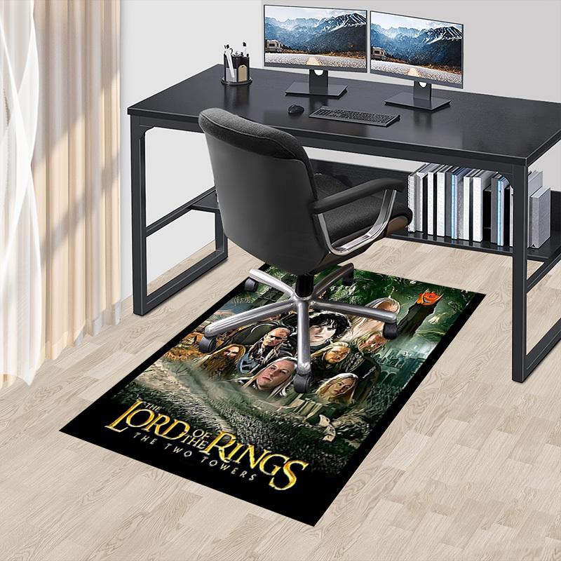 1pc Lord of the Rings Two Towers Carpet Office Rug Mat Home Decor Area Carpet Festival Gift Office Desk Chair Carpet Longlasting Material1107L