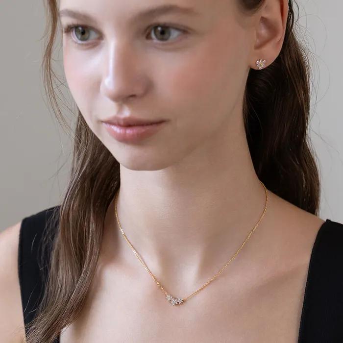 (Silver 925) Petit Blooming Necklace NZ2521