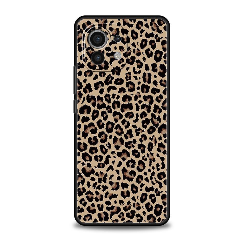 Handyhülle für Xiaomi Mi 15 14 13 12 11 Lite 14T 13T 12T 11T Pro Poco X7 X6 X5 X3 Pro F6 F5 F4 Hülle Rosa Leopardenmuster
