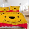 3pcs Set Pooh1pc of Quilt Cover+2pcs of Pillowcase, No Core, Print Bedding, All Seasons Bedroom Setting092