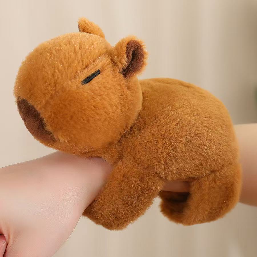 20cm Simulation New Capibala Wristband Stuffed Plush Toy Cartoon Anime Cute Pillow Cushion Children's Birthday Gift Fun Doll