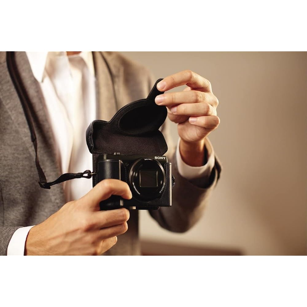 SONY Digital Camera Case Jacket Case for Cyber-shot DSC-HX60V/DSC-HX50V, Black LCJ-HN/B