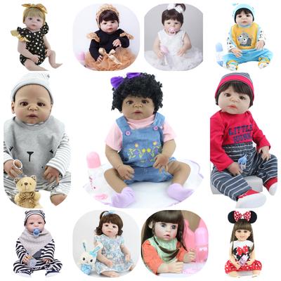 Bambola per bambino rinato in silicone pieno da 55 cm per ragazza come veri capelli lunghi principessa bambino Bebe vestire Boneca regalo di compleanno per bambini