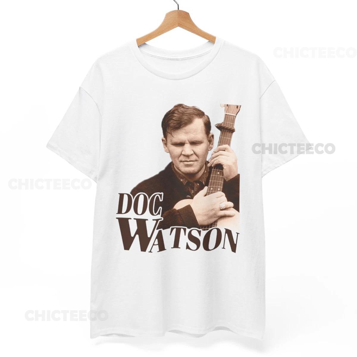 Doc Watson Sepia Folk Rock Artist Unisex T-Shirt, vintage Music Unisex T-Shirt 2XL