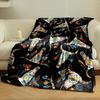 Bohemian Cow Skull Feather Blanket Bedroom Blanket for Livingroom Couch Lunch Break Soft Throw for Friend's Festival Gift