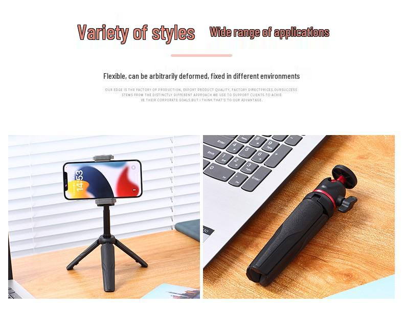 Leshetu Adjustable Desktop Tripod Stand for Video Shooting