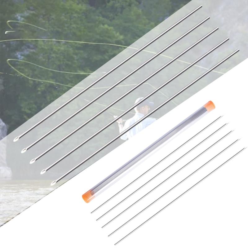 5pcs Fishing Rigging Needle Fishing Baiting Needle Driller Hollow Earthworm Hooking Needle Fishing Tackle