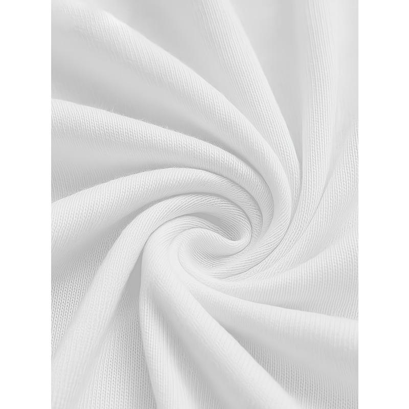 European sizes Christmas Number Print Men's Fashion Trend Short Sleeve, Casual Style Top, Essential Basic T-Shirt for Men, Ideal Gift for All Seasons