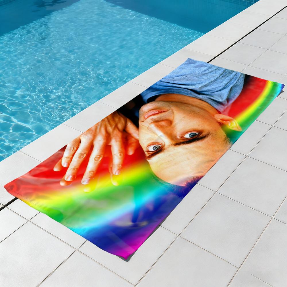 N-Nicolas Cage Handtuch Strand Schnelltrocknend Weich Poolhandtücher Geschenk für Reise Fitnessstudio Dusche Camping Sport