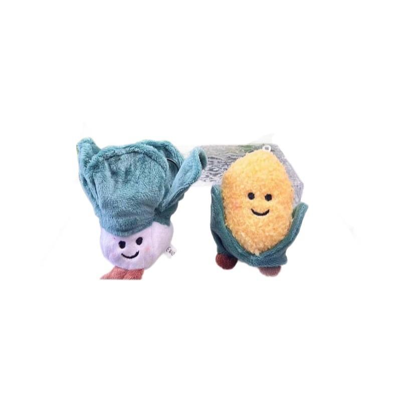 Plush Vegetable Whimsical Keychain Broccoli Corn Garlic Onion Charming Soft Toy