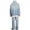 Balenciaga SS24 Denim Jacket Loose Fit Unisex Light Blue 773805TPW534868