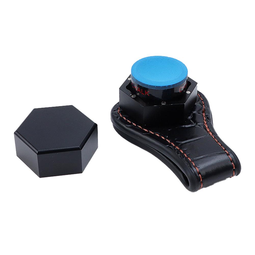 1PC Lace Cowhide Mute Chalk Clip Used With Magnetic Chalk Storage Box Billiard Accessories