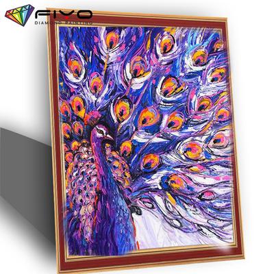 5D Diamantmalerei Vollbohrung Quadrat Pfau Diamantstickerei Tier Diamantmosaik Handarbeit Kunst Heimdekor