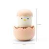 Household Cleaning Tool Eggshell Chicken Shape Kitchen Scrub Dish Brush Palm-Held Non-Scratch Dish Scrubber With Scouring Pads