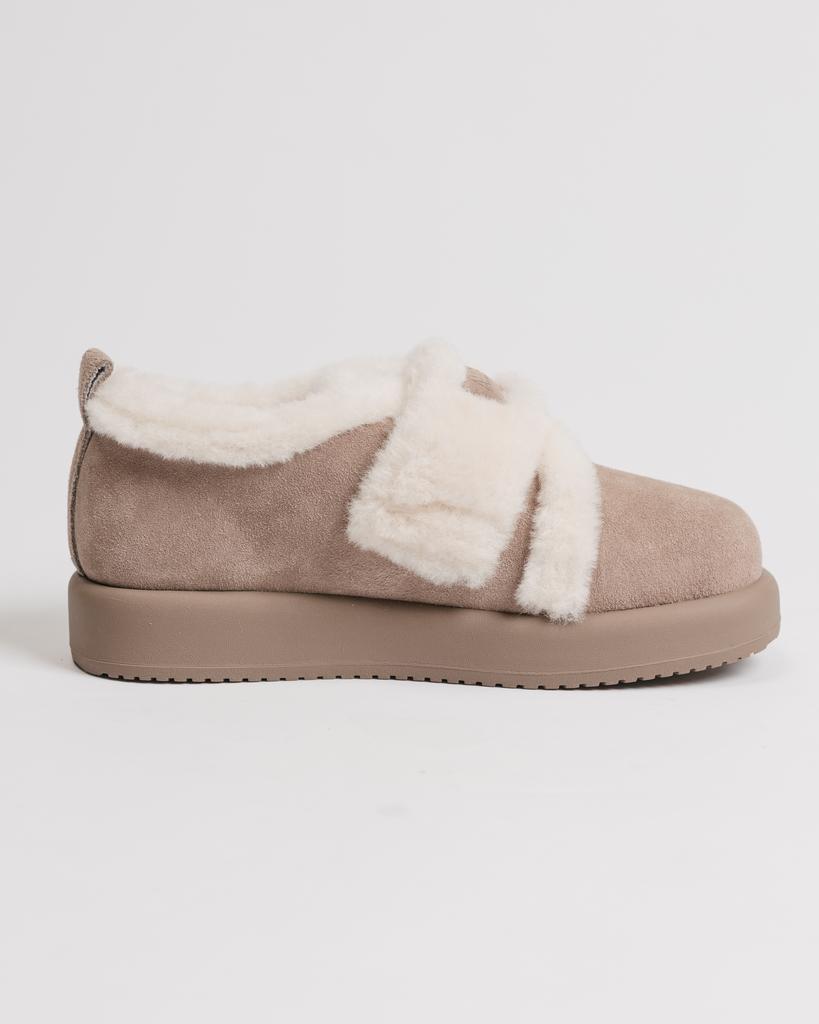 Velcro Boots Allsy 85912 36 Mink Suede Wool