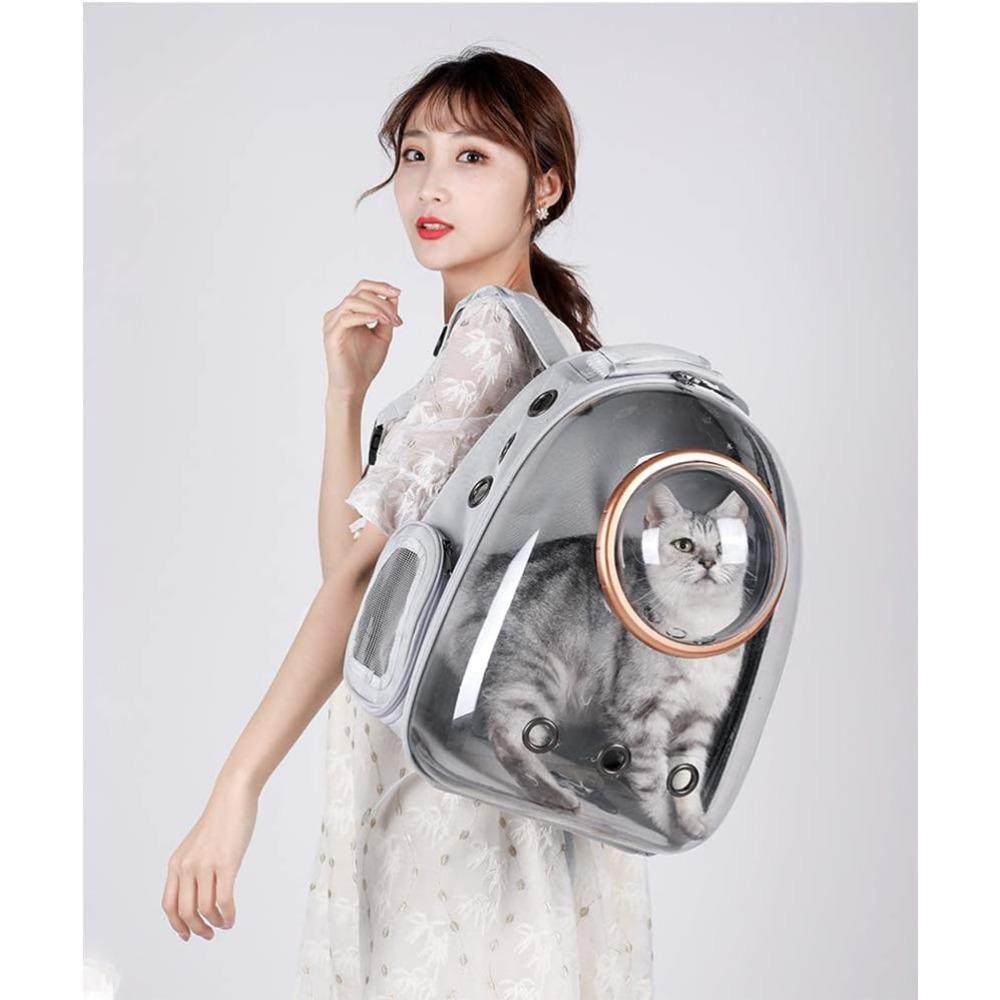 Portable Pet Cat Travel Carrying Bag Space Pet Backpacks Breathable Transparent Puppy Dog Transport Carrier Space Capsule Bags