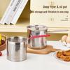 Stainless Steel Mini Deep Fryer with Strainer